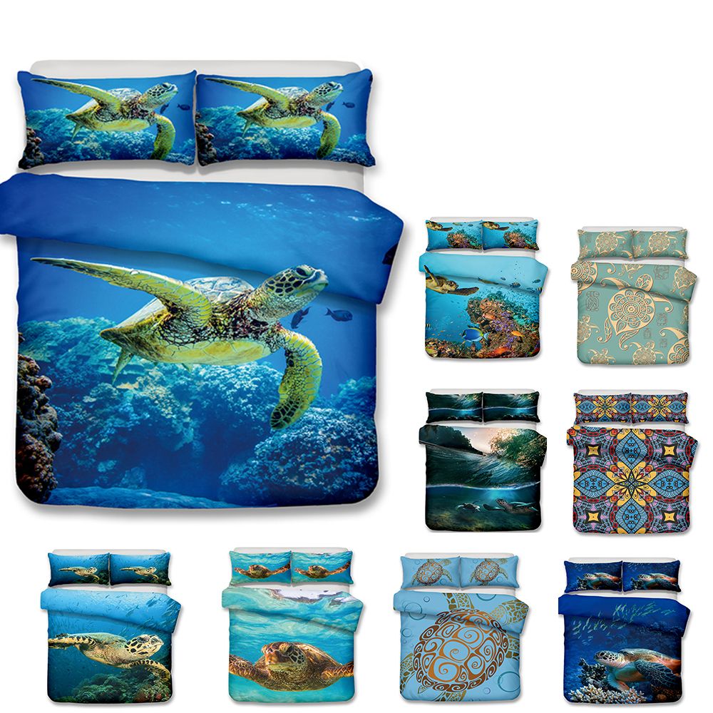 2020 Turtle 3d Design Art Bedding Set Twin Full Queen King Size
