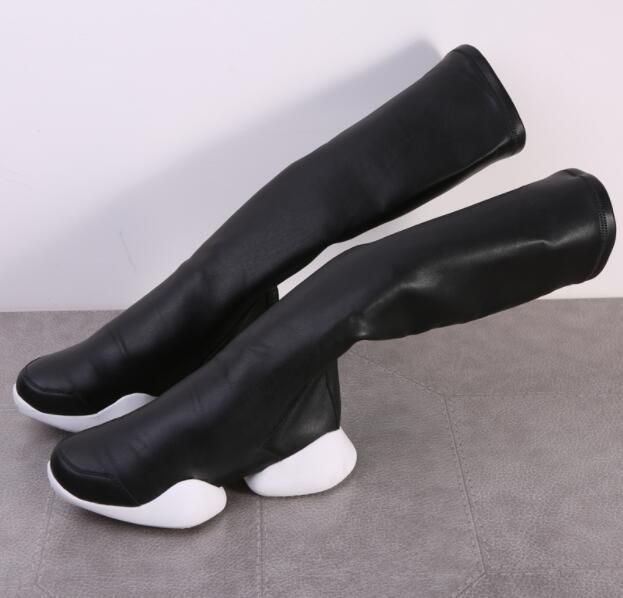 mens knee high black boots