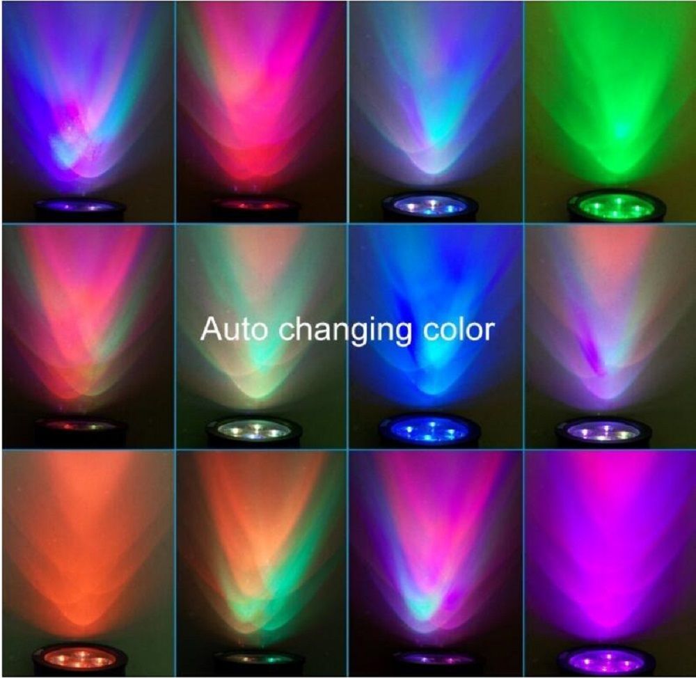 compre focos reflectores led para exteriores para jardines solares cambio de color rgb sensor impermeable luces de energia solar instalacion 2 en 1