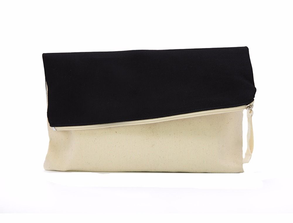 plain black clutch bag