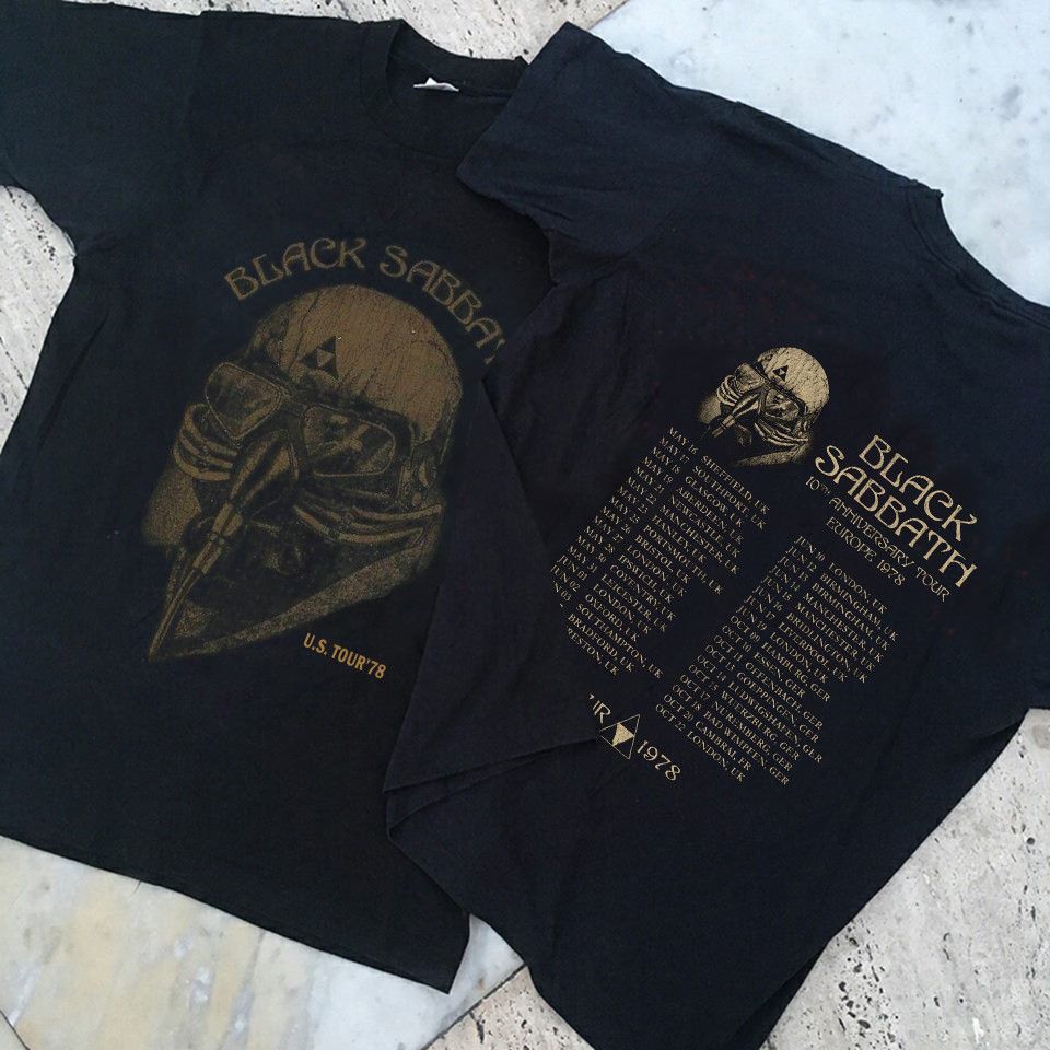 black sabbath t shirt tony stark