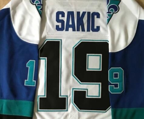 Joe Sakic 19 Quebec Nordiques Blue Hockey Jersey - borizshopping