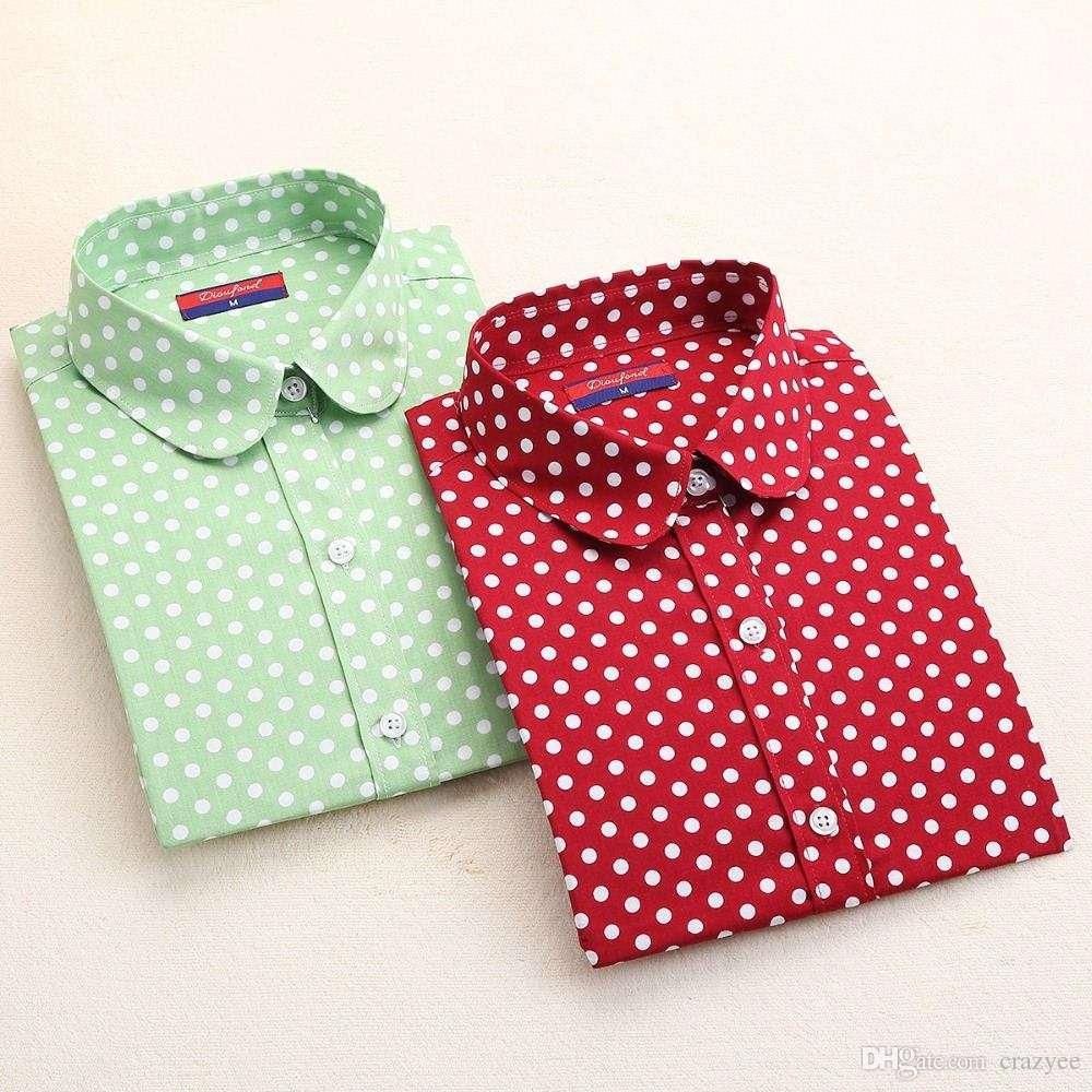 red and white polka dot shirt plus size