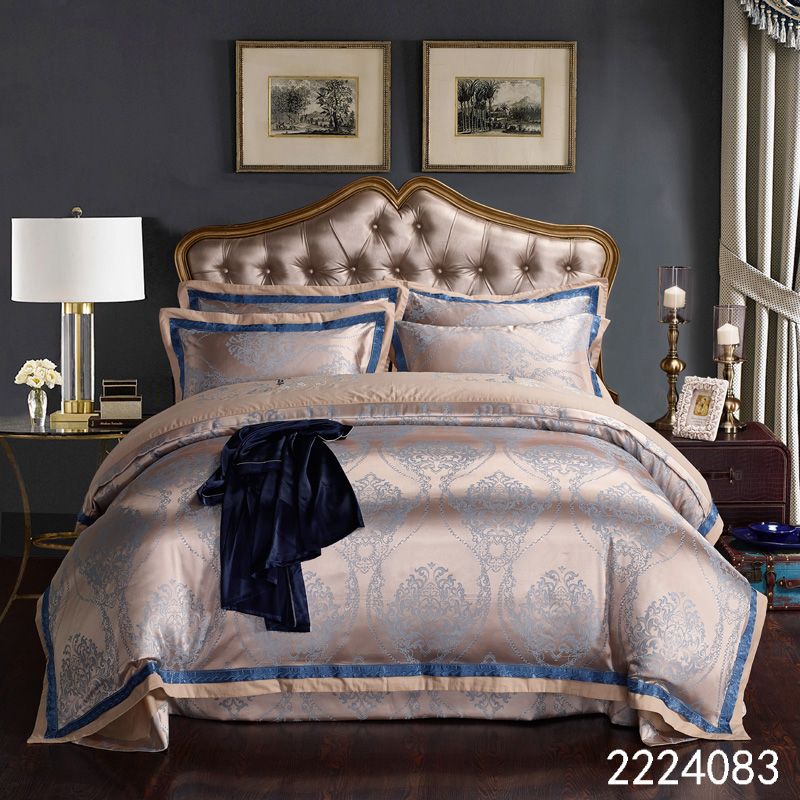 Luxury Bedding Set Jacquard Queen King Size Duvet Cover Set