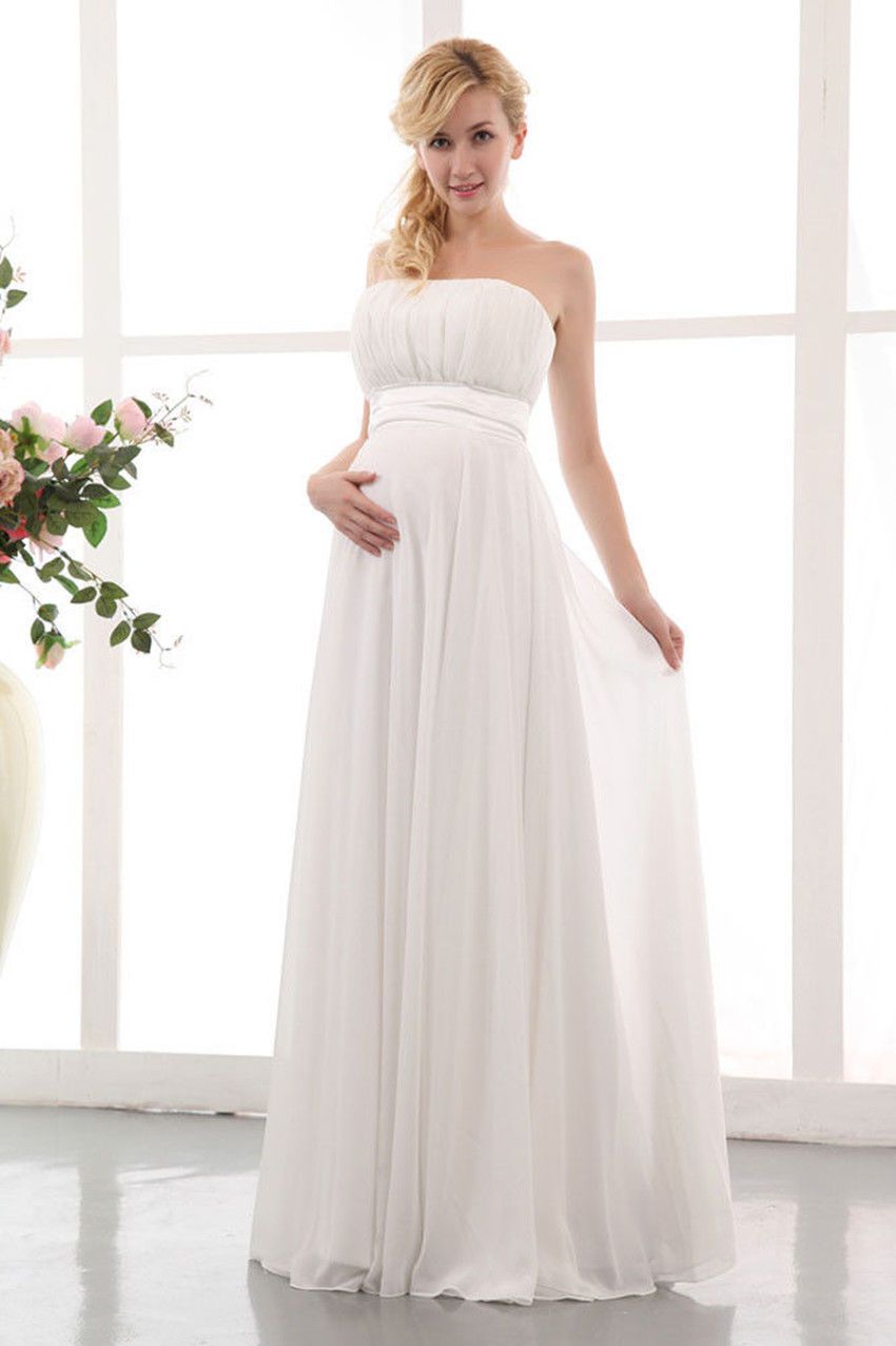 simple wedding dresses for pregnant brides