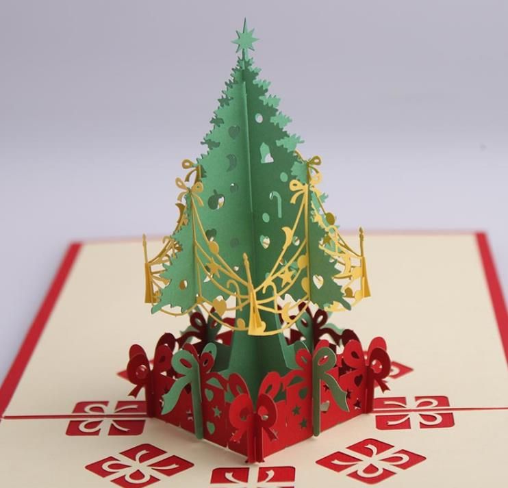 Auguri Di Natale 3d.Acquista Carte Di Natale 3d Biglietti Di Auguri Di Natale Carte Pop Up Regali Natale Anno Nuovo Auguri Regalo Papercraft A 1 35 Dal Weaving Web Dhgate Com