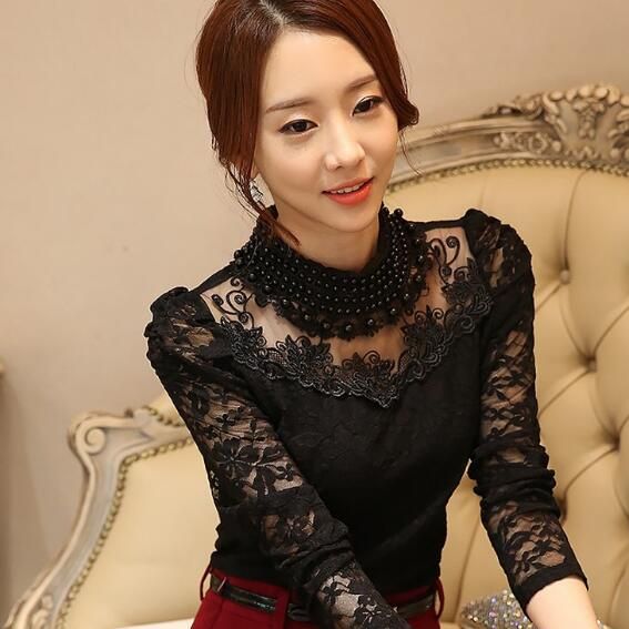 Compre Elegante Manga Longa Bodysuit Frisada Mulheres Blusa De Renda  Camisas De Crochê Tops Blusas Malha Chiffon Blusa Feminina Roupas AH451  Barato | Entrega Rápida E Qualidade | Pt.Dhgate