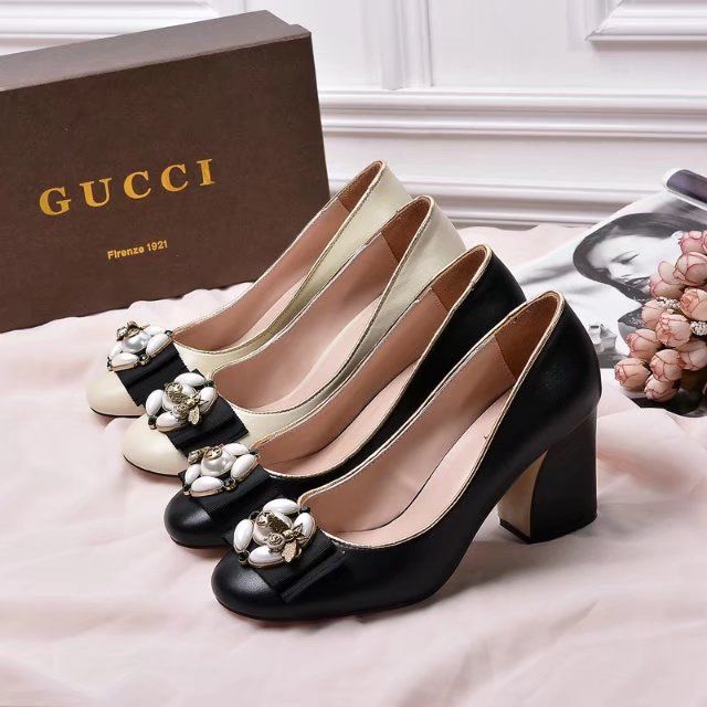 gucci bee high heels