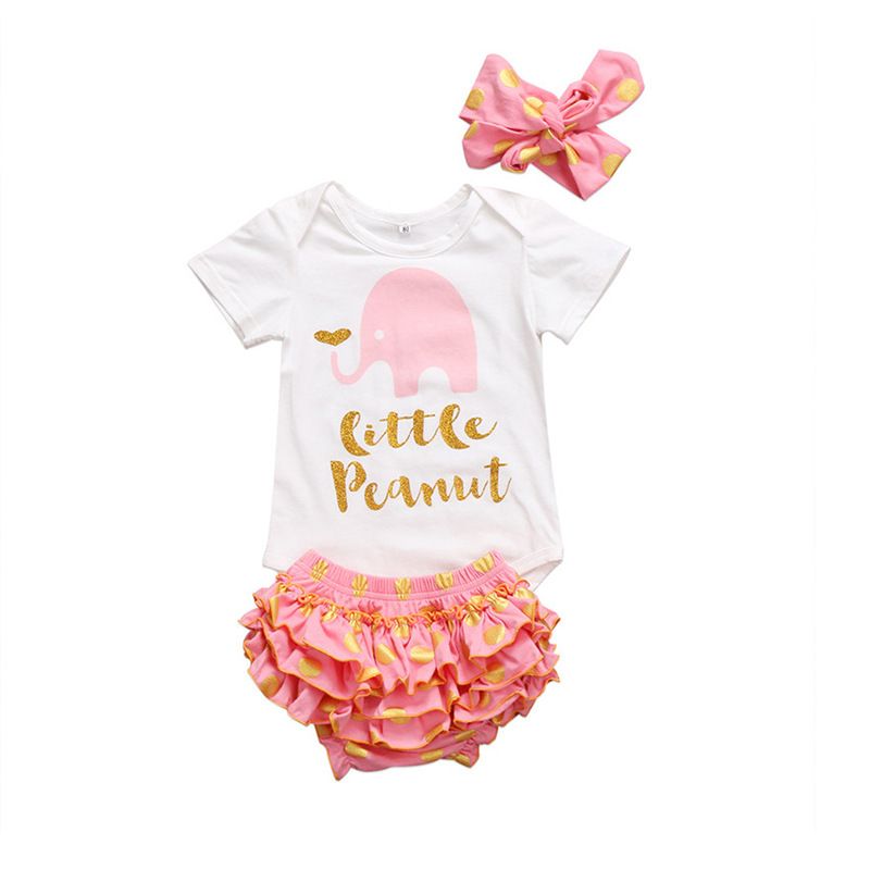 Acheter Summer Baby Girl Clothes Set Petites Tenues De Cacahuete Nouveau Ne Filles Infantile A Manches Courtes Barboteuse Tops Polka Dot Shorts Bloomer Bandeau Ensemble De 9 47 Du Babywarehouse Fr Dhgate Com