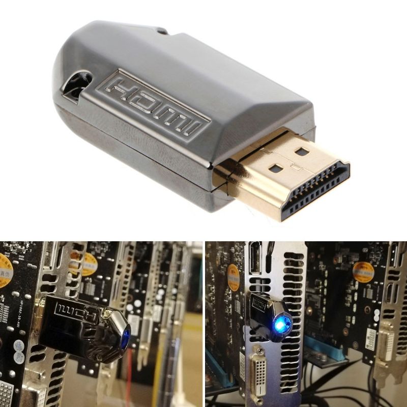 /écran /Émulateur Fit Headless-2560/ X 1600/ @ 60HZ sans t/ête Ghost 1pack DVI Dummy Plug