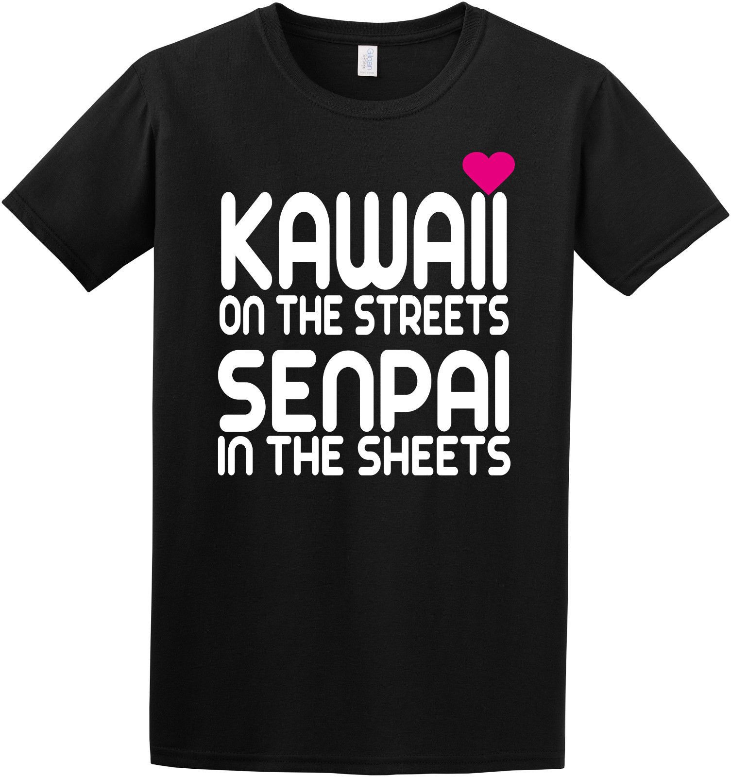 TooLoud Kawaii in the Streets Senpai in the Sheets Muscle Shirt 