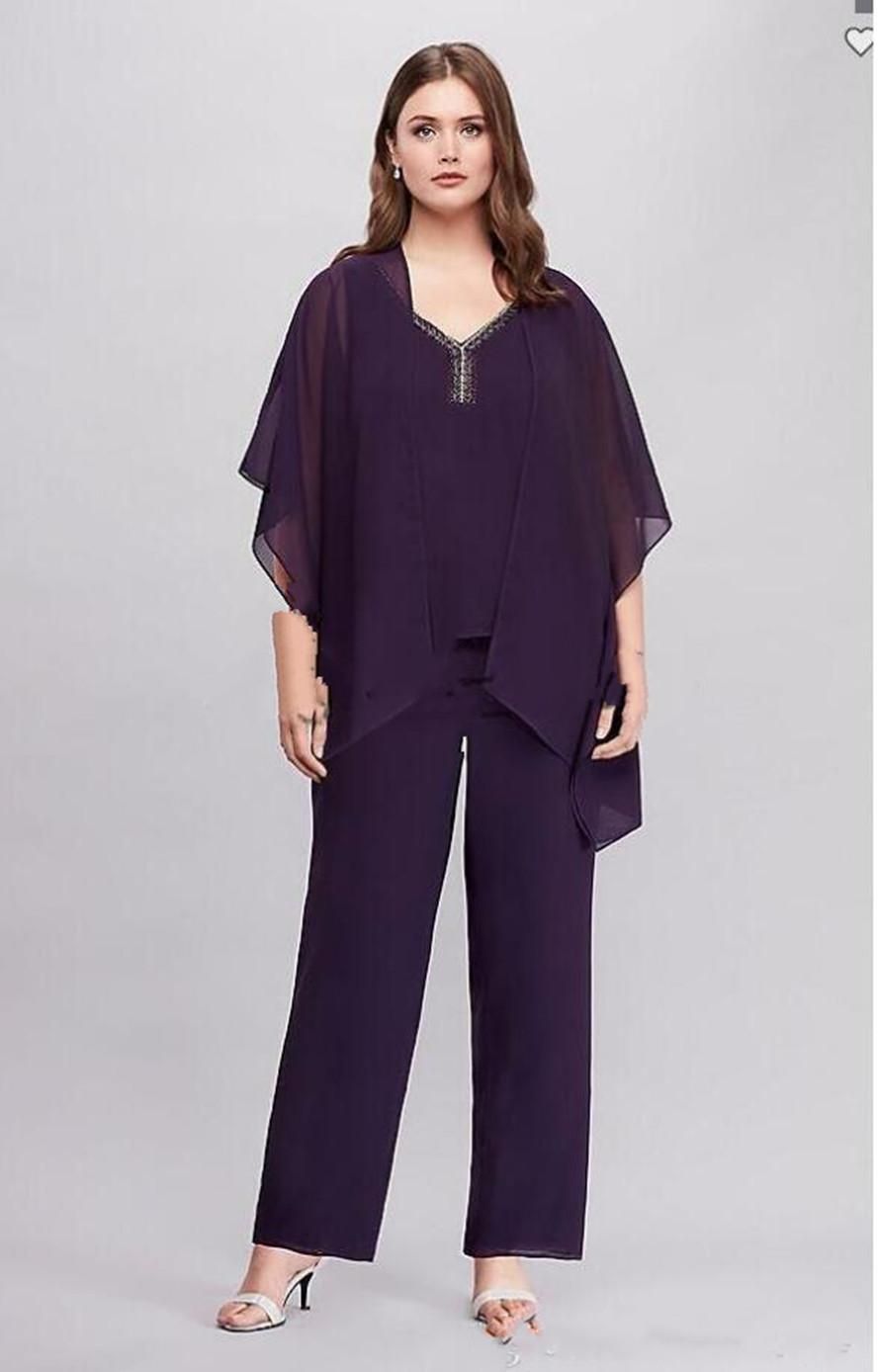 Plus size flowy pant suits Clearance