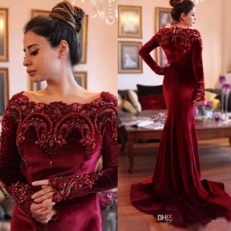 green velvet mother of the bride dress