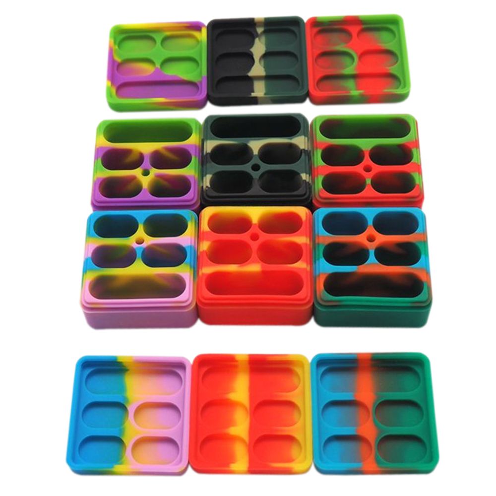 Silicone Concentrate 4 Compartment Container