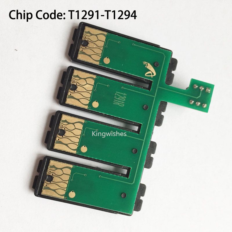 T1291 T1294 CISS Reset Combo Chip For Epson WF 7015 WF 7515 WF 7525 WF  3010DW WF 3520DWF WF 3530DTWF WF 3540DTWF From Kingwishes1688, $4.58