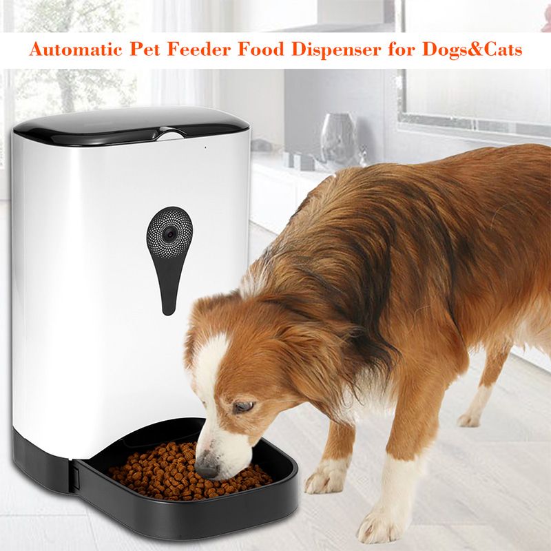2020 Automatic Pet Dogs Cats Smart Feeder Food Dispenser Control