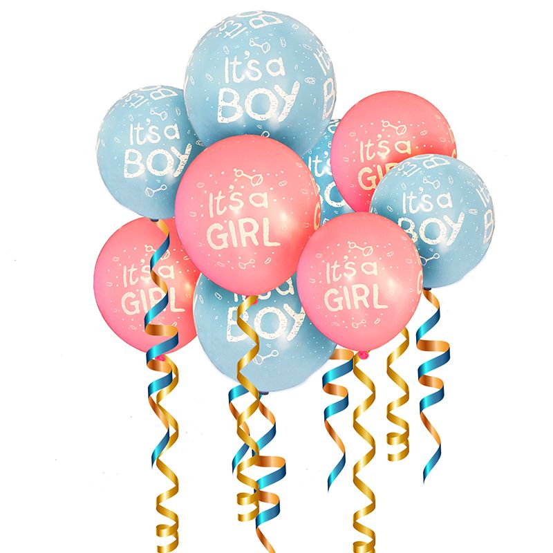 12" ITS A BOY/GIRL Balloons Wholesale kids Birthday PARTY BABY SHOWER BALOONS UK 