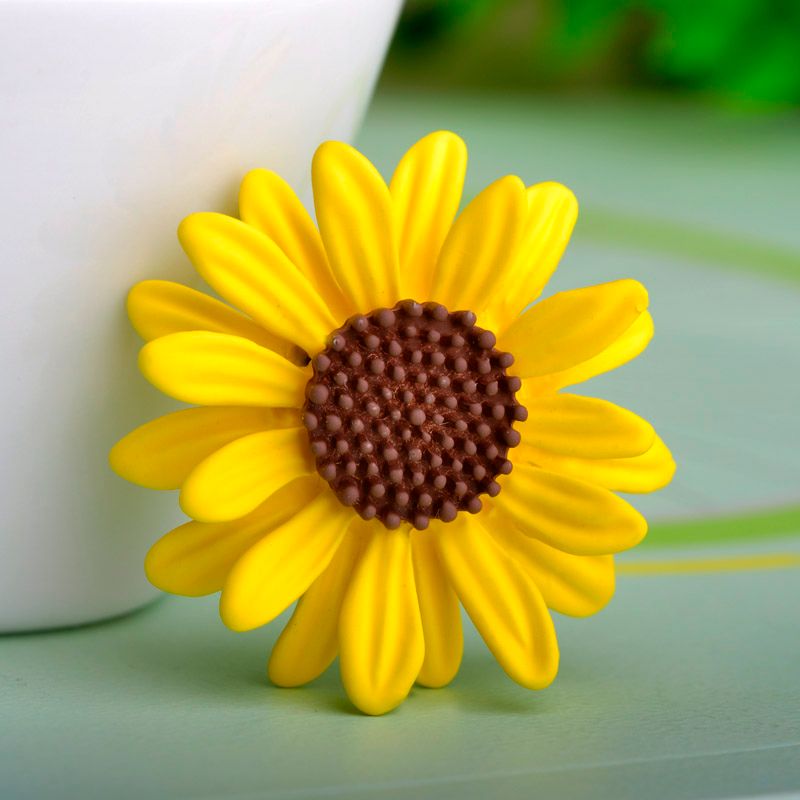 Broche De Mujer Pin De Aleación De Girasol Esmalte Broche De Mujer Pin De Aleación De Girasol Esmalte