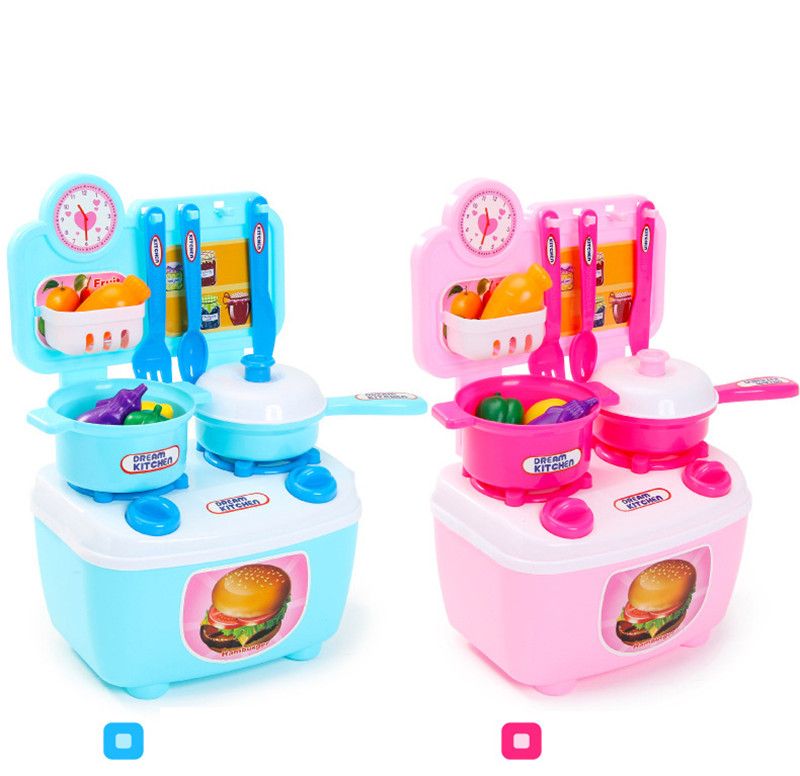 little girl kitchen set with accessories