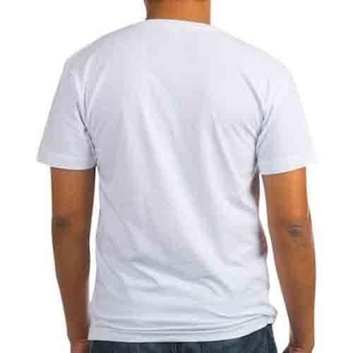 camiseta blanca hombre espalda