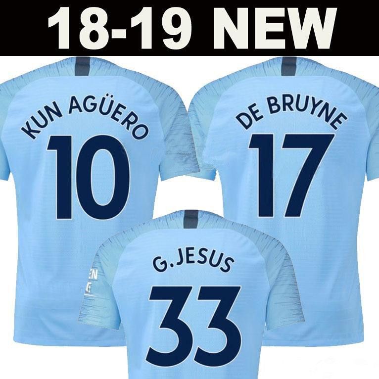 2020 18 19 KUN AGUERO MAN STERLING CITY Soccer Jerseys ...