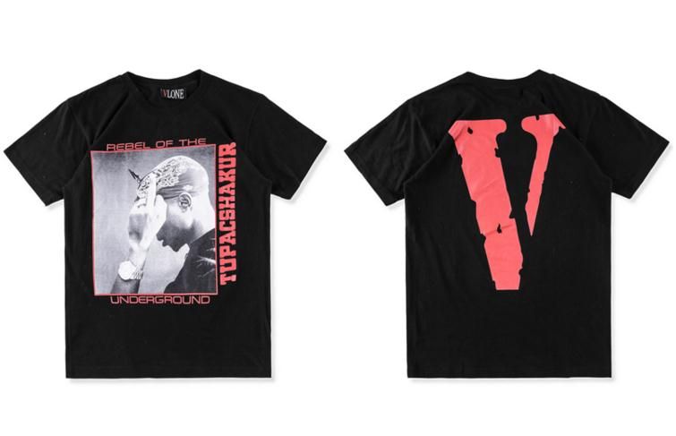 Europe And The United States Tide Brand VLONE X 2PAC Vertical Middle Finger T Shirt Hip Hop Commemoration Tupac Portrait Print Pop Up Short From Hkc2017, | DHgate.Com