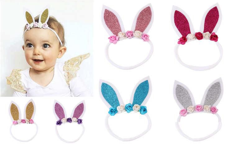 Easter Headband Toddler Headband Bunny Hair Bow Newborn Headband Baby Girl Headband Baby Headband Easter Hair Bow Bunny Headband