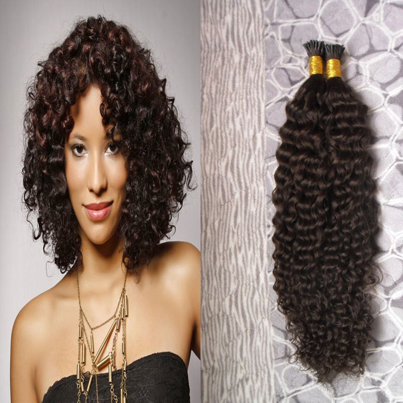 I Tip Hair Extensions 100g Afro Kinky Curly Hair I Tip Stick Tip Keratin  Machine Made Remy Pre Bonded Human Hair Extension Pre Bond Hair Extensions  Pre Bonded Human Hair Extensions From