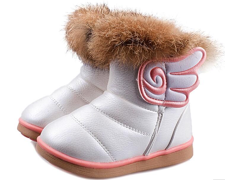 Compra Niños Botas Niñas Botas De Invierno Niños De Nieve Plataforma  Caliente Felpa PU Ala Bota Menina Infantil Blanco Rosa Rojo Tamaño 21 30  Barato | Entrega Rápida Y Calidad | Es.Dhgate