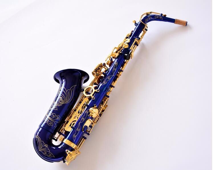 Blue alto saxophone Clearance