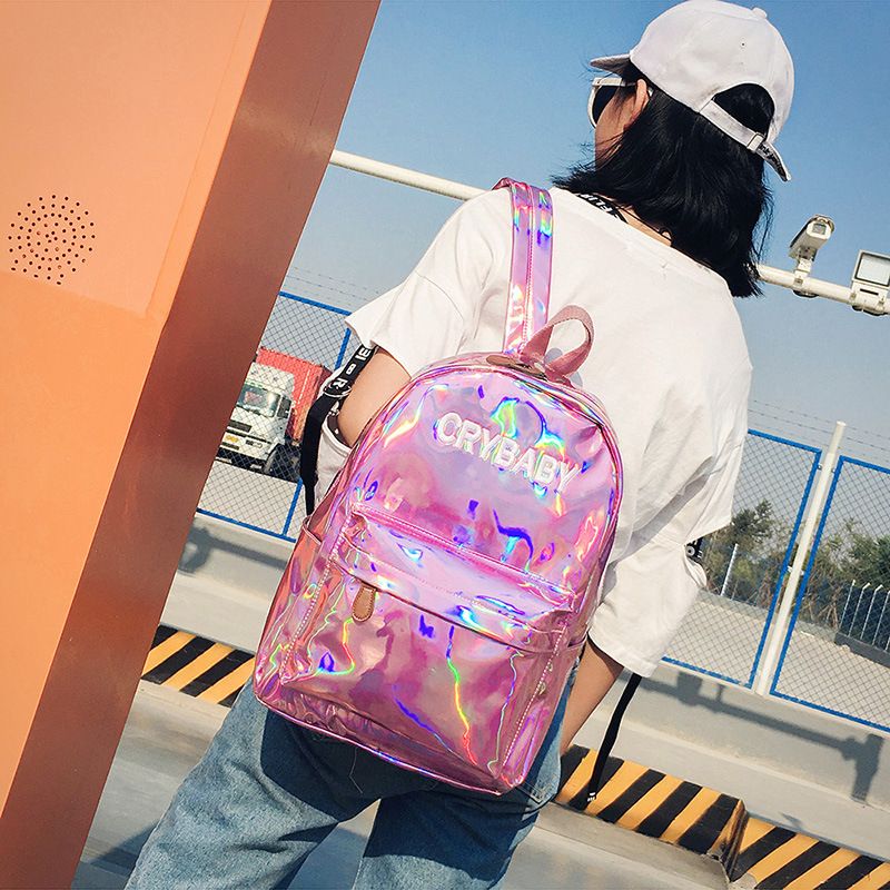 holographic crybaby backpack
