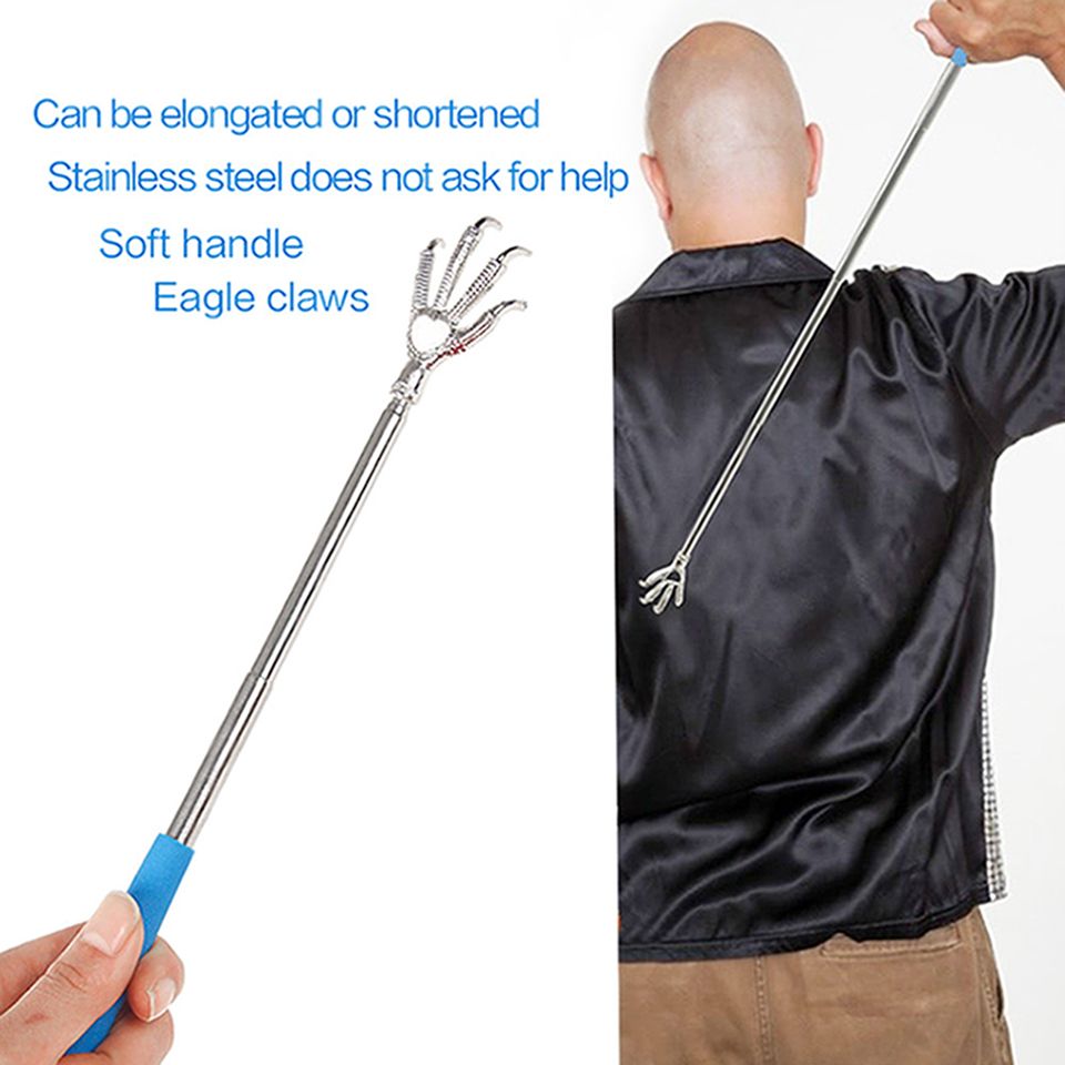 Eagle CLAW Scratcher posteriore in metallo portatile telescopico Massaggiatore antisdrucciolo