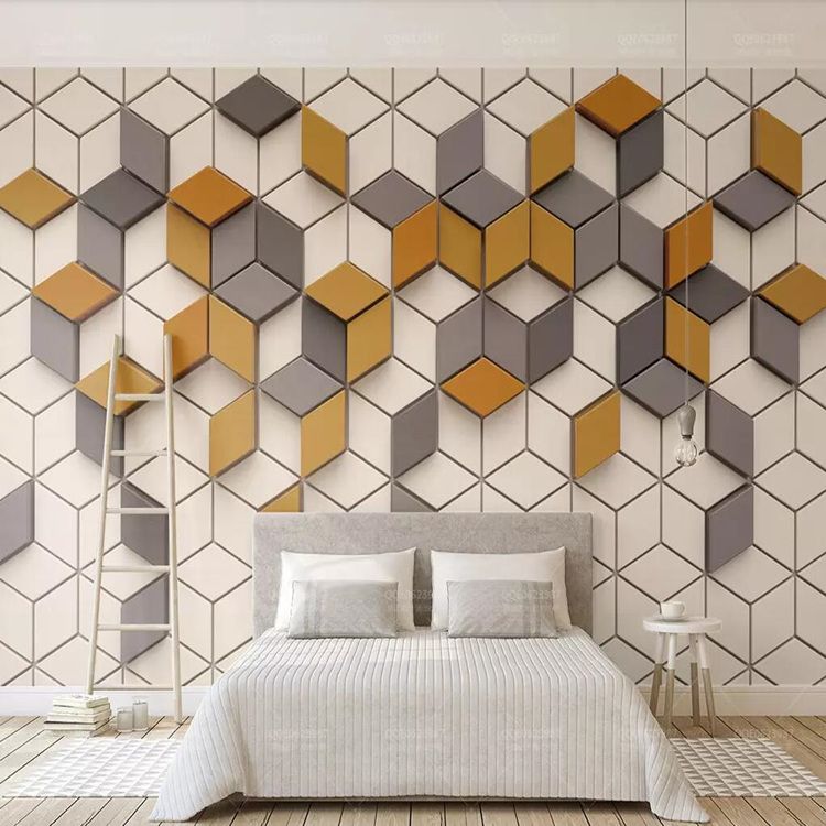3d Simple Modern Wallpaper Nordic Geometric Square Wallpaper Tv Background Wall Mosaic Mural Graphic Video Wall Wallpapers For Hd Wallpapers For