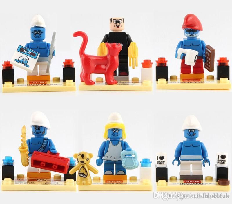 Compre 24 Unids / Lote Los Pitufos Figuras Schlumpf Gargamel Azrael Papá Pitufo Pitufina Cazador Pitufo Jokey Figura De Acción Mini Bloques De Construcción Figuras A 20,13 € Del Targetoys | DHgate.Com