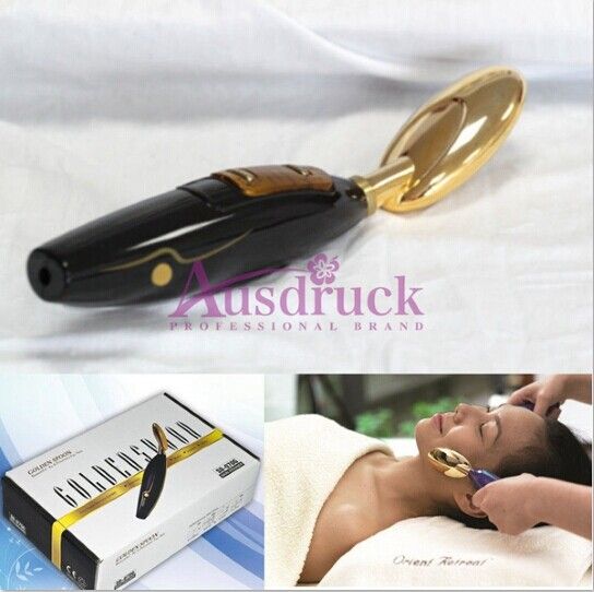 Mini Home Use Microcurrent Facial Lift Galvanic Bio Skin Lifting Ionic Massager Face Care Cleaning Anti Wrinkle Machine Golden Spoon Beauty Salon