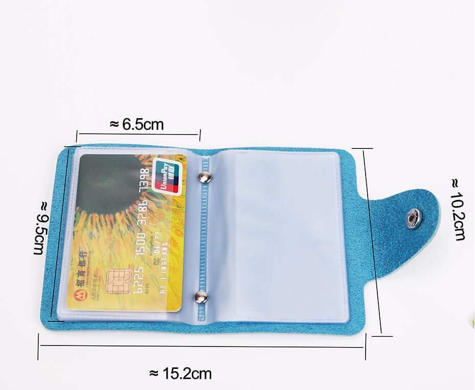 2022 24 Slot Card Holder For Double Sided Plastic Business Cards Small