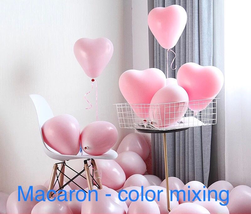 Compre Macaron Globo En Forma De Corazon Decoracion De La