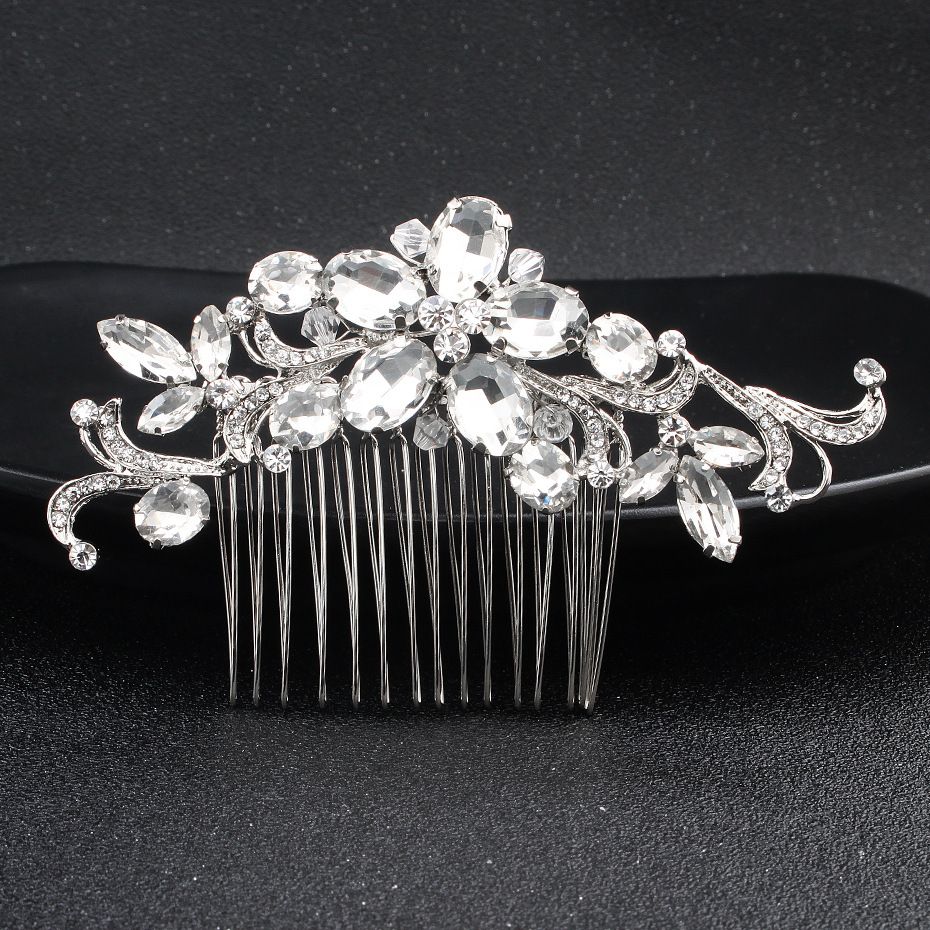 2019 Fashion Austrian Crystal Stone Women Hair Combs Baroque