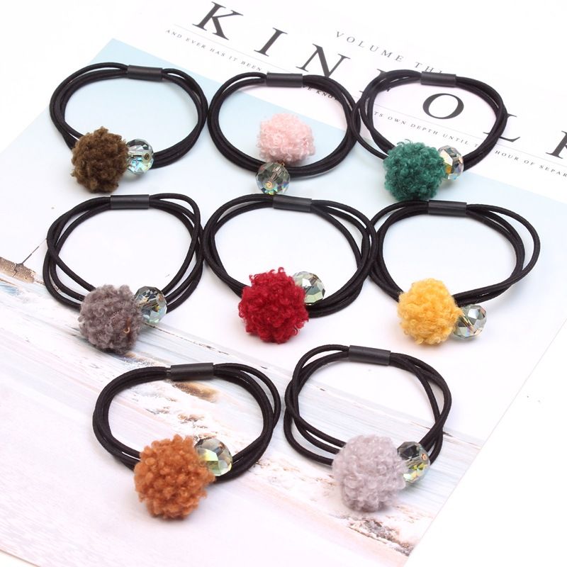 Elastic Hair Bands Solid Pearl Stretch Hair Ties For Women Girls