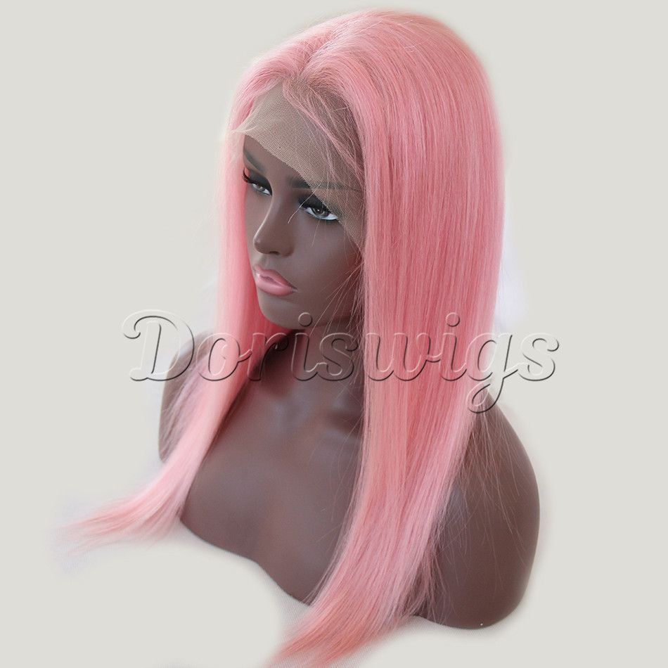 Echthaar perücken rosa Clearance