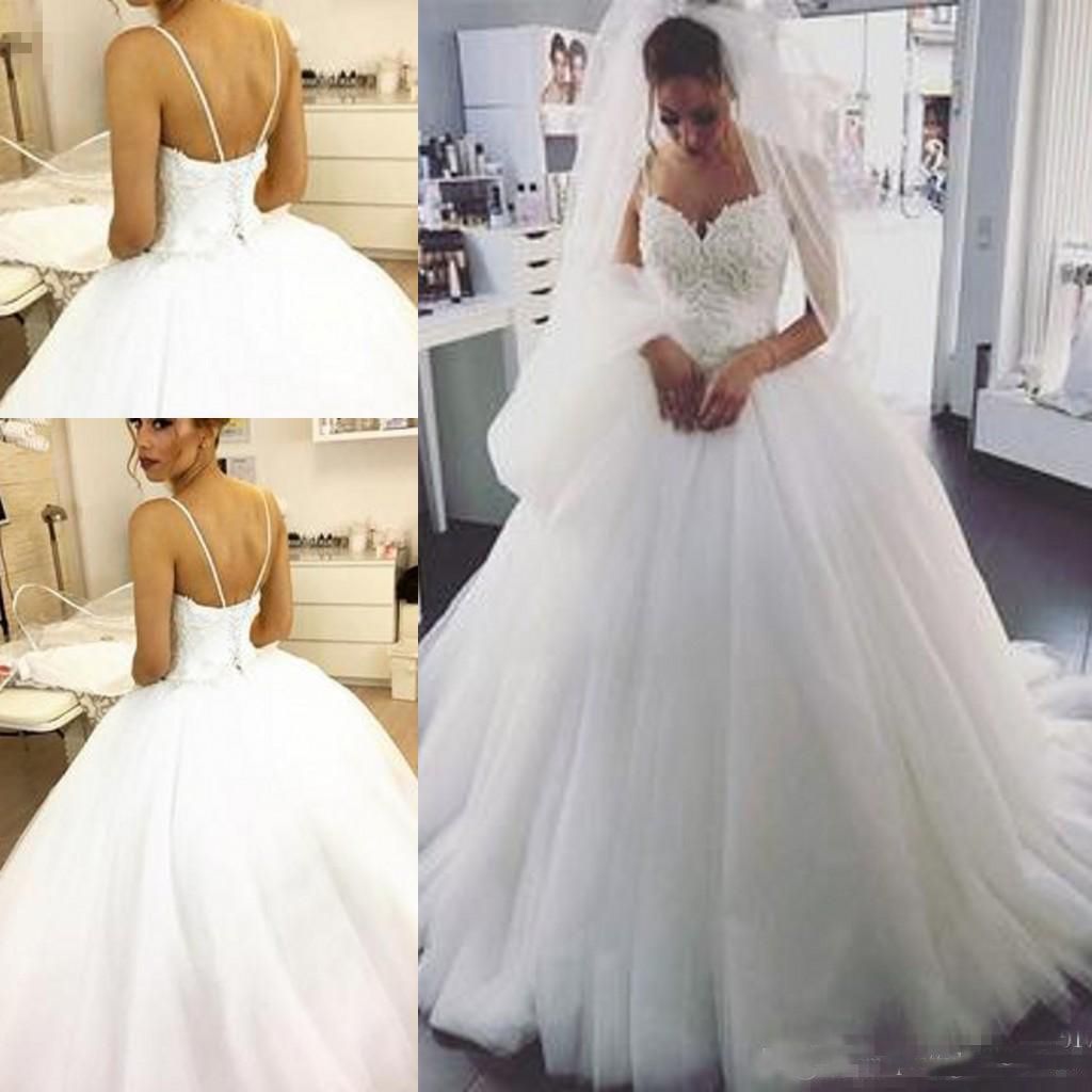 Acquista Vendita Abiti Da Sposa Matura Spaghetti Perla Perla In Rilievo Sweetheart Tulle Principessa Abiti Da Sposa Backless Pizzo Up Abito Da Sposa Abito Da Sposa A 112 14 Dal Veralove999