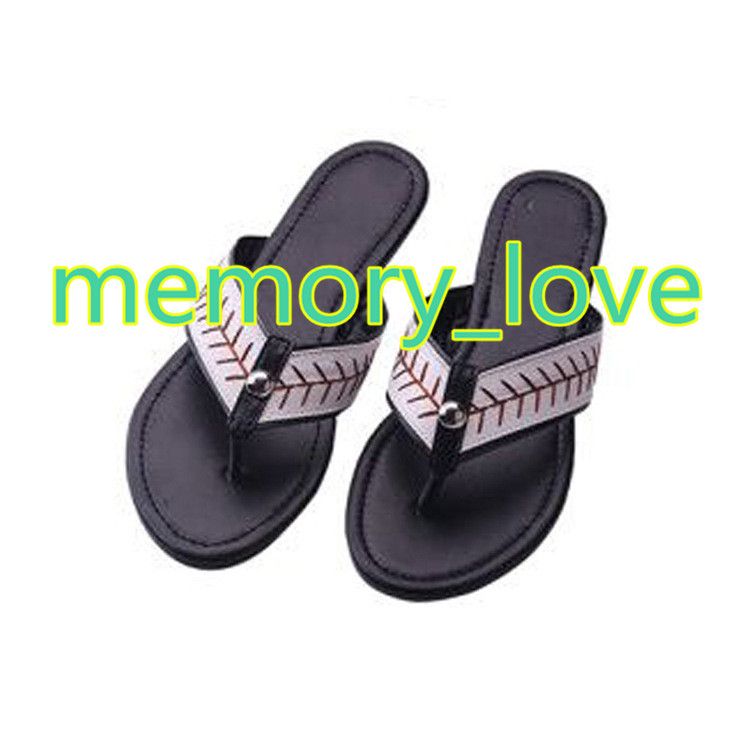 personalized baseball flip flops
