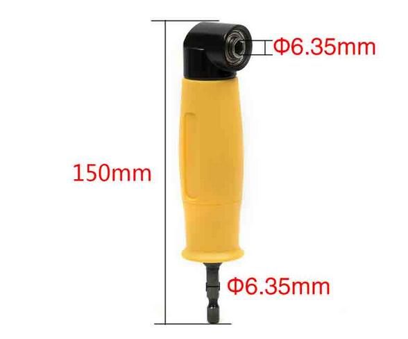 90/° Angle Extension Sleeve,Hex Shank Extension Power Screwdriver Socket Holder Adapter Sleeve Drill Bit for Electric Drills and Socket Wrenches