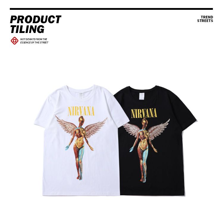 nirvana t shirt angel