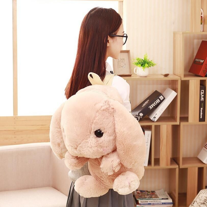 rabbit plush backpack