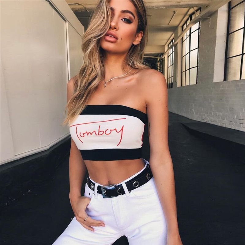 hot women in tube tops