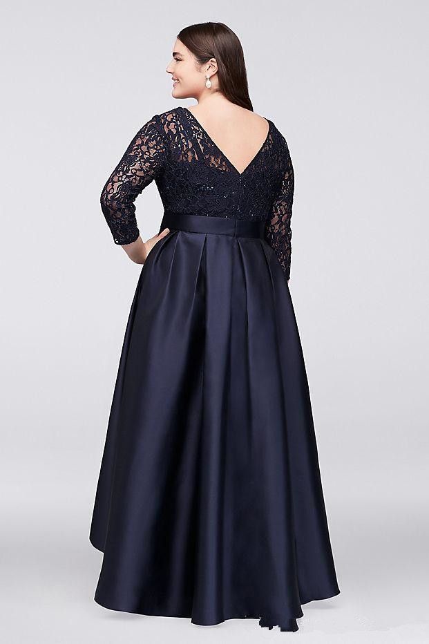 plus size high low formal dresses