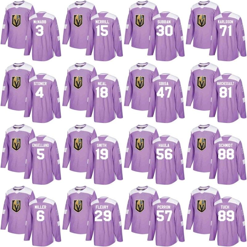 Vegas Golden Knights Jersey Purple 