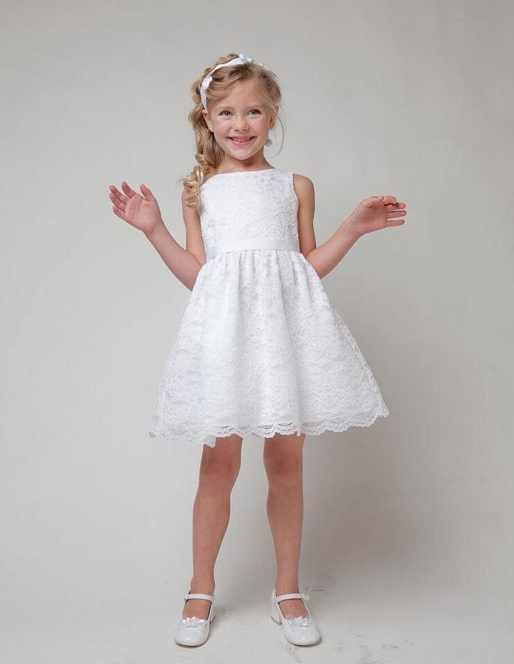 2019 Kids Dress Baby Girls Dress 2018 SUMMER NEW Children Clothes Girls Beautiful Lace Dress Quality White Teenager For Age 3 11 From Haofei3487,