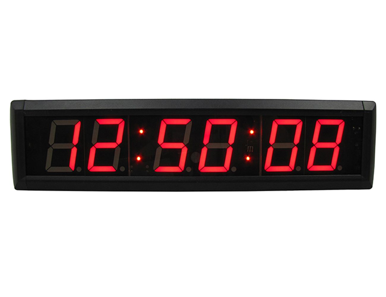 deuxième Fournitures minute DEL Digital Horloge en alliage d/'aluminium Horloges Murales heure